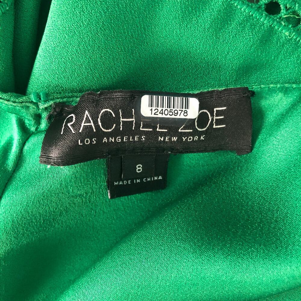 Rachel Zoe Green Sleeveless Ruffle Top Size 8 - Picture 2 of 12